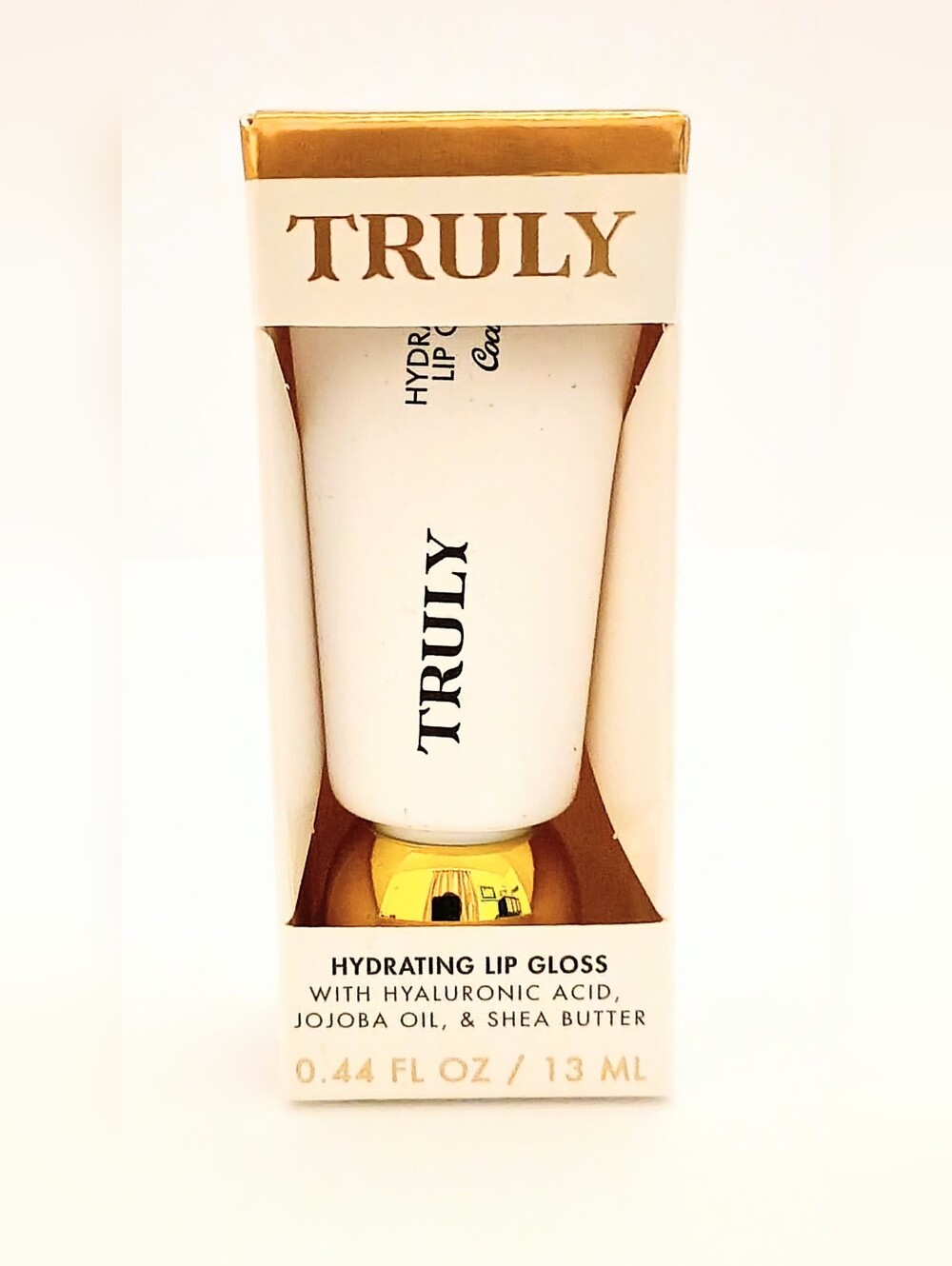 TRULY Beauty Hydrating Lip Gloss Coco Cloud NIB Full Size 13mL Hyaluronic